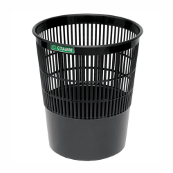Корзина для бумаг СТАММ, 14л, сетчатая, черная КР51 Корзина для бумаг СТАММ, 14л, сетчатая, черная КР51