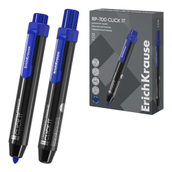 ErichKrause RP-700 Click it permanent marker, ink color blue (in a box of 12 pieces) 60829 ErichKrause RP-700 Click it permanent marker, ink color blue (in a box of 12 pieces) 60829