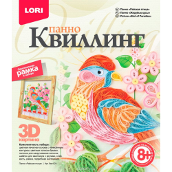Квиллинг. Панно "Райская птица"