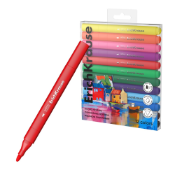 ErichKrause Art Spirit acrylic markers with bullet-shaped tip in 12 colors (in a PET box with a European weight of 12 pcs)