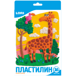 Plasticine "Classic" 16 colors 20 gr with Euro suspension Plasticine "Classic" 16 colors 20 gr with Euro suspension