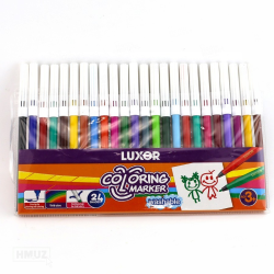 Marker pen Luxor 24 colors.