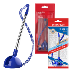 Ручка шариковая ErichKrause R-301 Desk Stick Classic 1.0, цвет чернил синий (в пакете по 1 шт.) 46434 Ручка шариковая ErichKrause R-301 Desk Stick Classic 1.0, цвет чернил синий (в пакете по 1 шт.) 46434