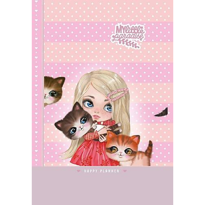 Блокнот "HAPPY PLANNER", 70г, 7БЦ, мат.лам., выб.лак, глиттер, 135х197мм, 96л, диз.21475