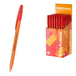 Ручка шариковая ErichKrause R-301 Stick Orange 0.7, цвет чернил красный (в коробке по 50 шт.) 43196 Ручка шариковая ErichKrause R-301 Stick Orange 0.7, цвет чернил красный (в коробке по 50 шт.) 43196
