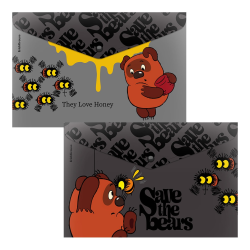 Envelope Folder with Button Plastic ErichKrause Winnie the Pooh, A4, Assorted (in a Bag of 12 Pieces) 61152 Envelope Folder with Button Plastic ErichKrause Winnie the Pooh, A4, Assorted (in a Bag of 12 Pieces) 61152