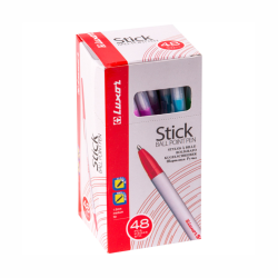 Ballpoint pen Stick 1 mm Luxor 1233/48BX red Ballpoint pen Stick 1 mm Luxor 1233/48BX red