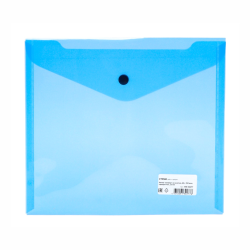 Envelope folder on the button STAMM A5+, 150mm, plastic, transparent, blue MM-32277 Envelope folder on the button STAMM A5+, 150mm, plastic, transparent, blue MM-32277